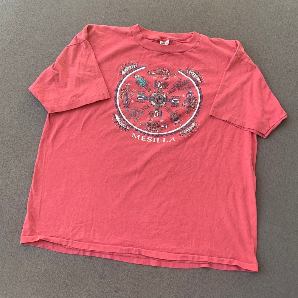 Vintage Mesilla Tribal Aztec Single Stitch Tshirt - Picture 2 of 7